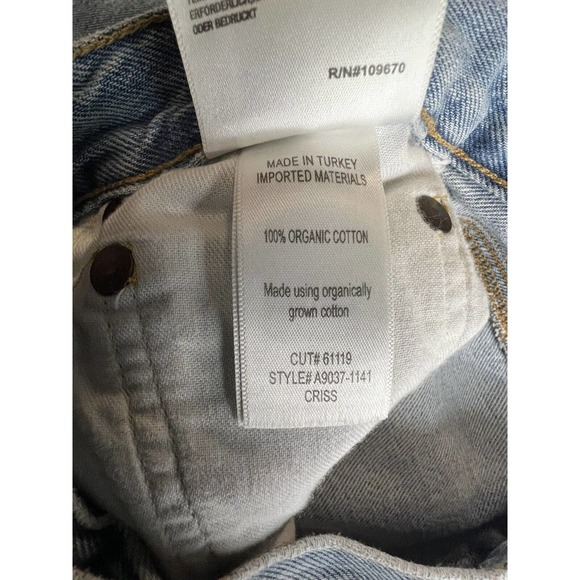 Agolde Criss Cross Straight Jeans Size 24 in Dimension - Picture 10 of 11